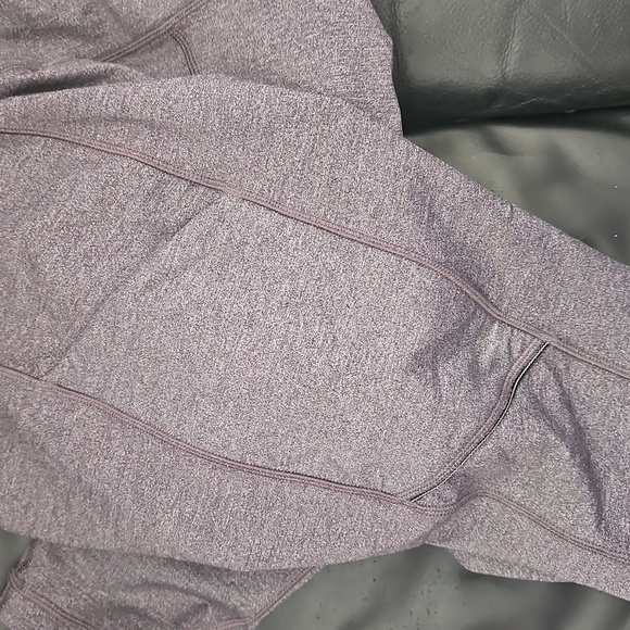 Lululemon Speed Up Tights Gray Heathered Women's Sz 8 US Stretchy Pockets Full - Picture 6 of 7